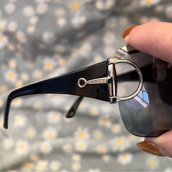 Gucci Sunglasses Vintage Rimless and Case - Picture 8 of 11